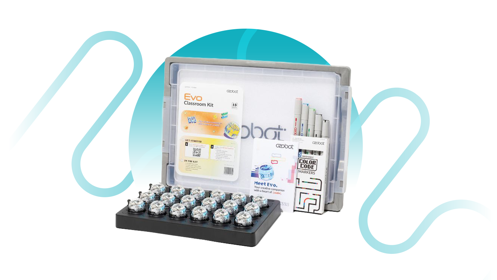 Ozobot Evo školní sada, 18 ks